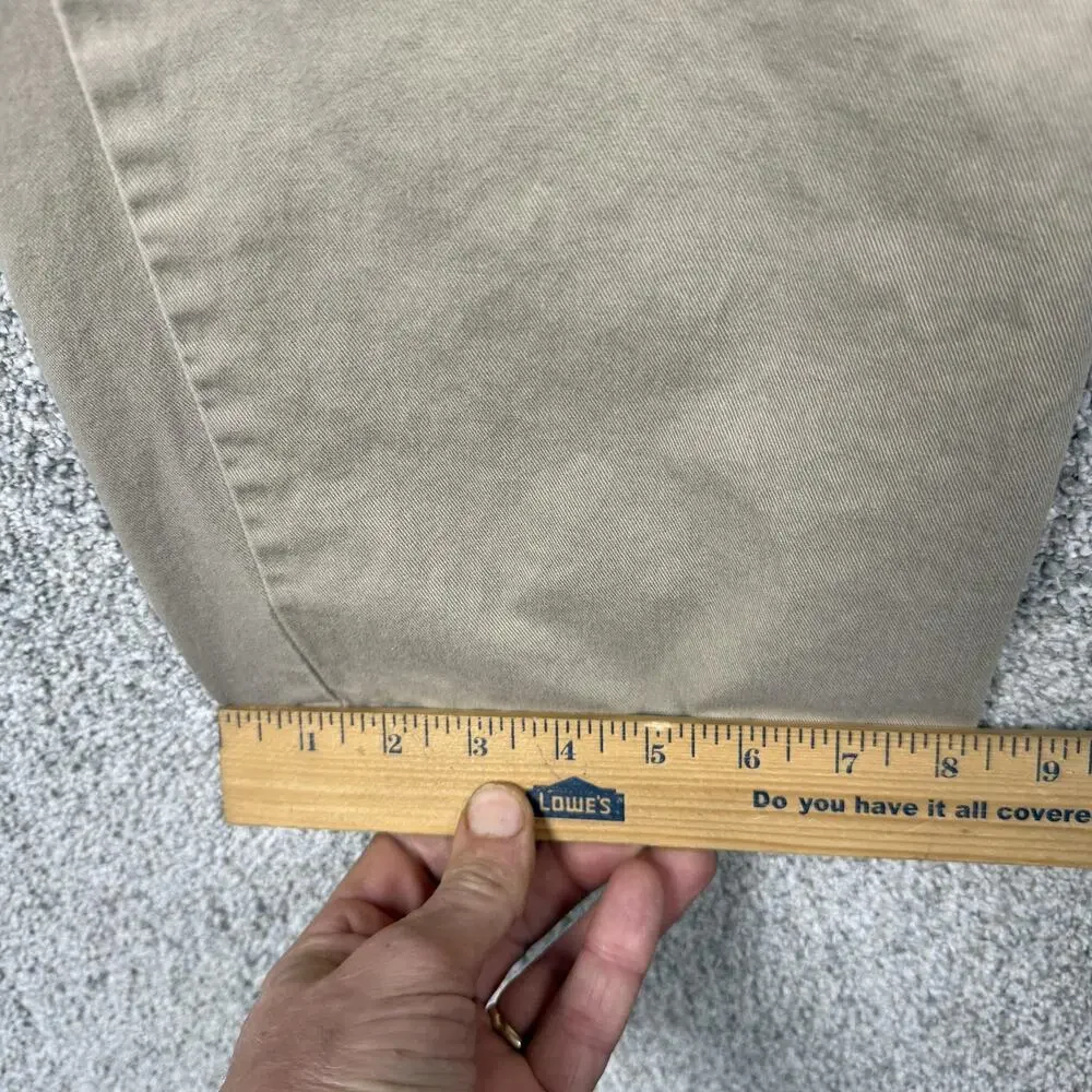 Vtg Y2K Old Navy Pleated Khakis Pants Boys 14 27x25 Beige Twill School Uniform